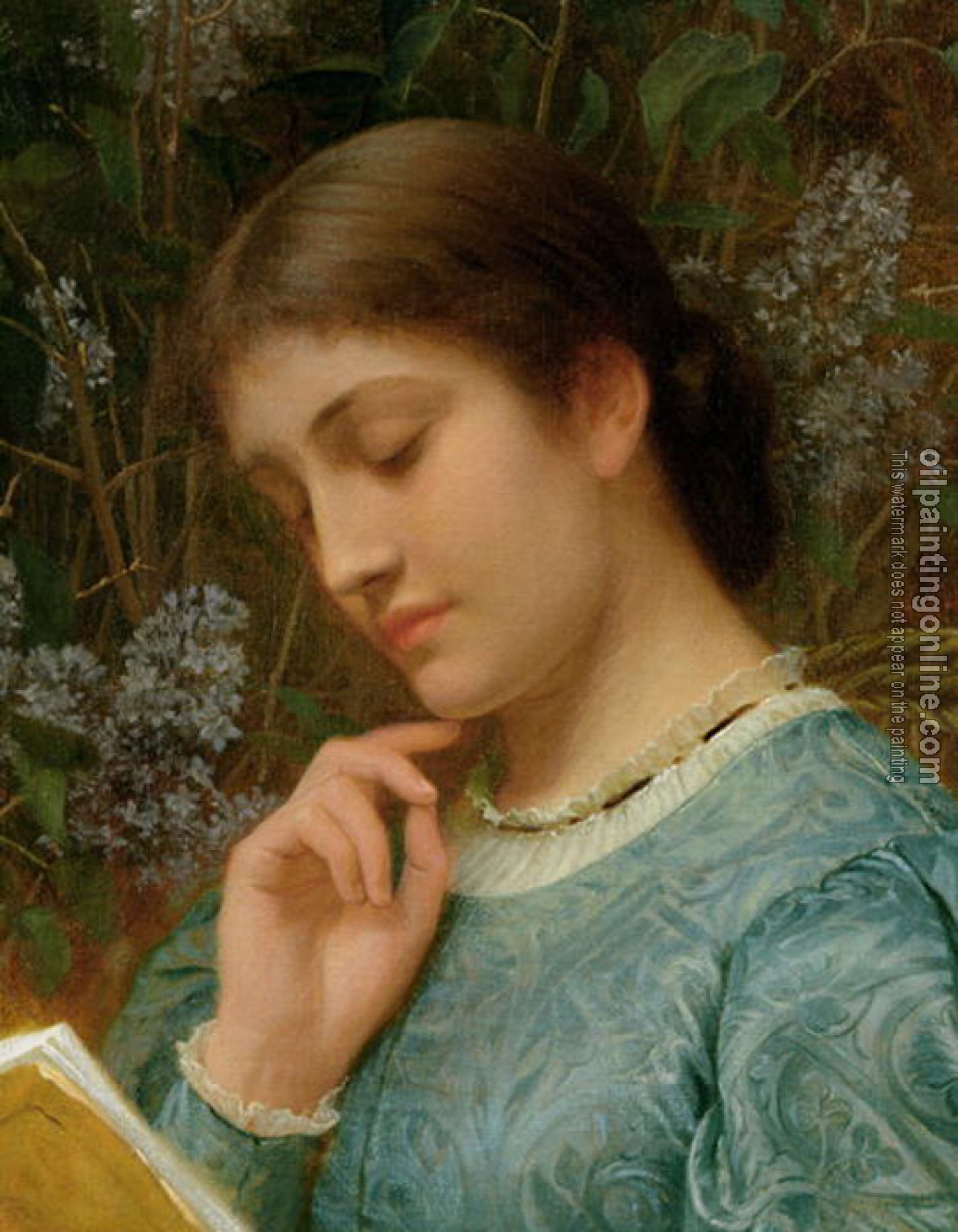 Charles Edward Perugini - Girl Reading